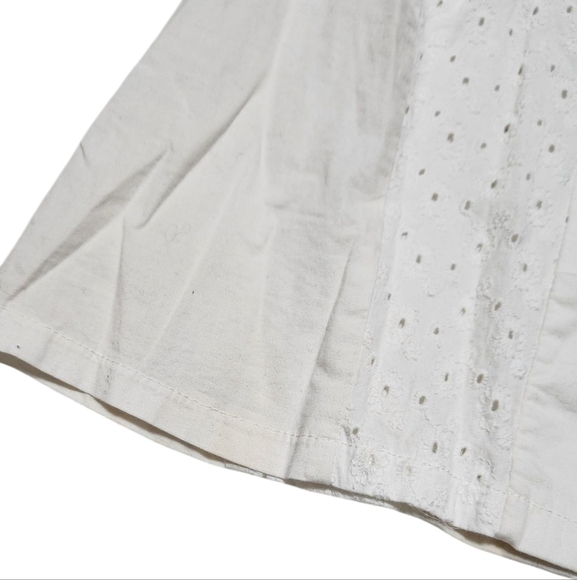 With Jean Eyelet White Dress - Picture 5 of 8